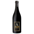 A dark, brooding bottle of Alpha Zeta Amarone. The label has a large A with gold writing and a black foil capsule.