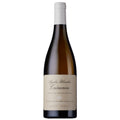 A bottle of Boutinot Argiles Blanches Cairanne white wine. It has a beige label with black writing and a white foil capsule.
