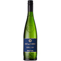 A bottle of Duc de Morny Ormarine Picpoul de Pinet white wine, featuring a green glass bottle, a dark blue label with gold lettering, and a black screw cap, set against a plain white background.