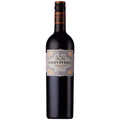 A bottle of Conviviale Primitivo red wine from Salento. The bottle is on a white background with an attractive label and a black and gold screwcap.
