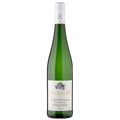 A bottle of Dr. Loosen urziger wurzgarten kabinett Riesling, featuring a green glass bottle, white label, and white foil cap on a white background.