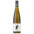 A bottle of Framingham Classic Riesling white wine, featuring a dark green glass bottle with a white label and a black screw cap, shown against a plain white background.