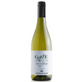 A bottle of Monte Schiavo Coste del Molino Verdicchio white wine with a white label and a black screw cap, photographed against a plain white background. The label features green and black text.