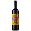A bottle of Pablo y Walter Malbec Red Wine, featuring a black glass bottle with a vibrant yellow label and a black screw cap, set against a plain white background.
