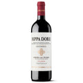 A bottle of Rippa Dori Crianza Tempanillo red wine, featuring a dark glass bottle, a red wax seal, and a white label with black and gold text, set against a plain white background.