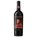 A bottle of San Felice Il Grigio Chianti Classico Riserva. It has a black label with a portrait of a bearded man. All set on a white background.