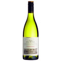 A bottle Soldier's Block Chardonnay white wine, featuring a vibrant yellow-green glass bottle, a black capsule seal, and a cream-coloured label with elegant script.