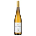 A bottle of Vila Nova Vinho Verde white wine in a dark green glass bottle with a gold foil cap and a white label, shown against a plain white background.